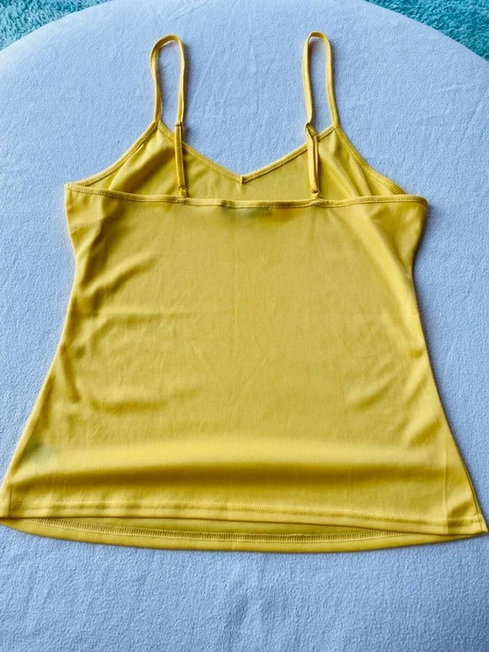 Boston Proper Yellow Spaghetti-Strap Camisole - Picture 3 of 3